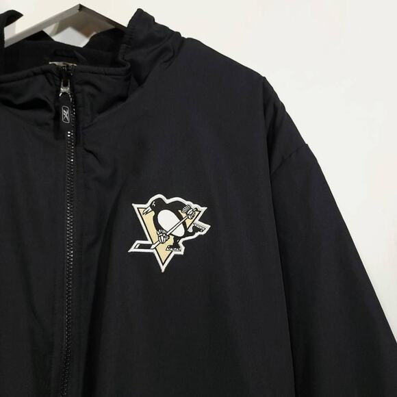 Pittsburgh Penguins Nhl Rbk Jacket Size 3xl NO SIZE TAG Windbreaker Reversible - Picture 8 of 11
